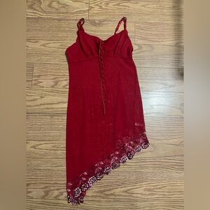 Vintage Asymmetrical Slip Dress Large